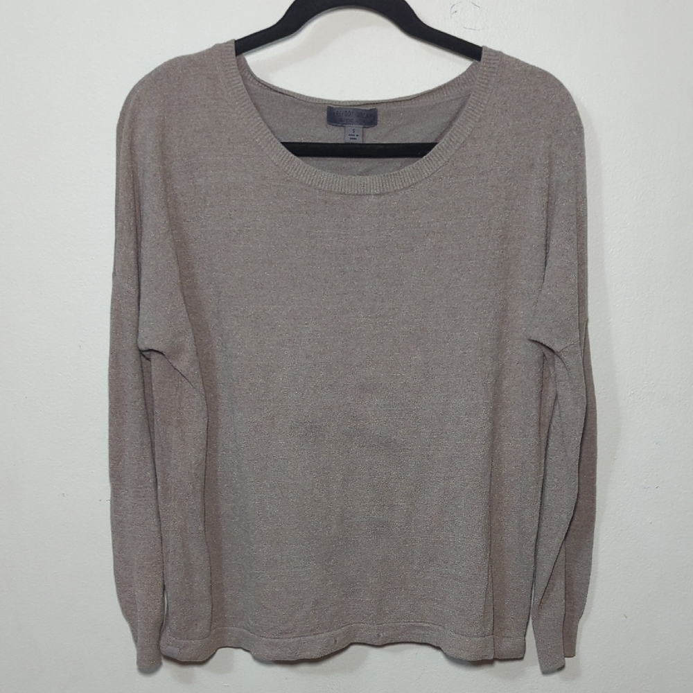 Barefoot Dreams CozyChic Ultra Lite Slouchy Pullover Taupe Women's Size S
